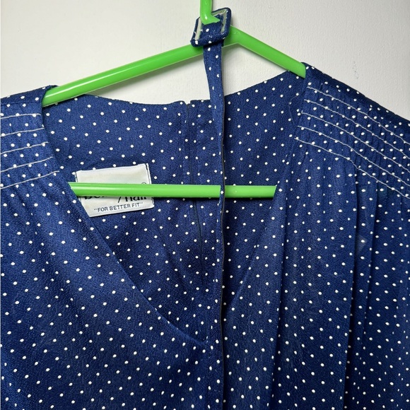 Better Half Sheer Blue Polka Dot Dress Size 14 - Picture 5 of 5